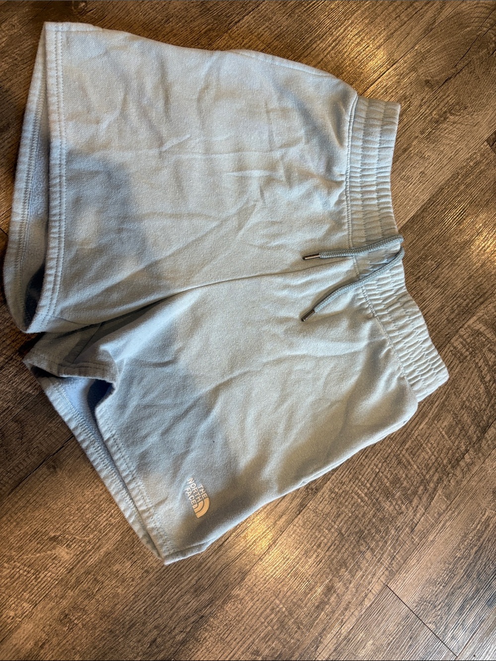 The North Face Men's Pale Blue Fleece Athletic Shorts